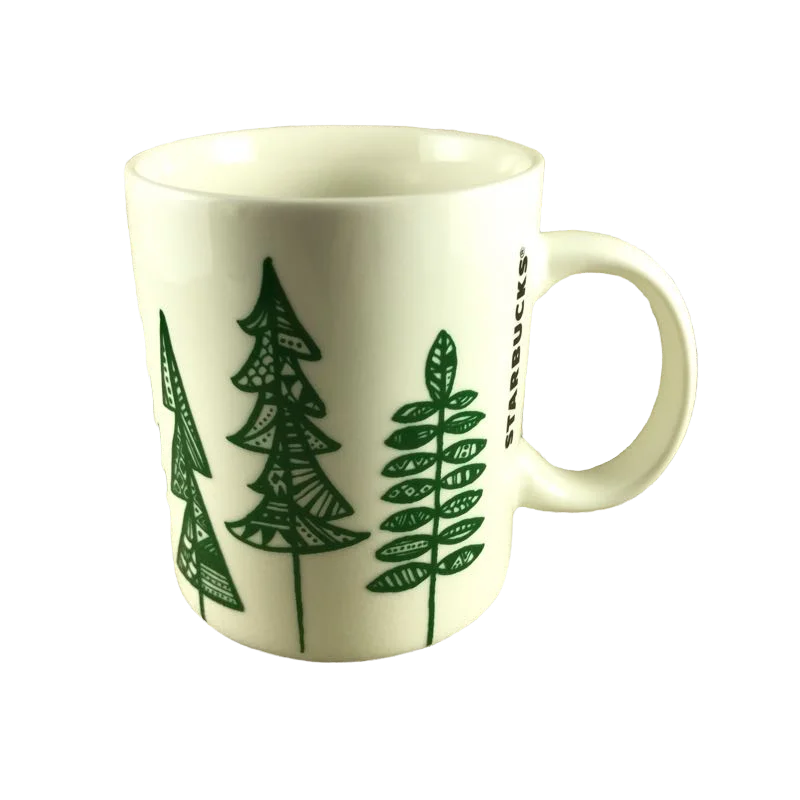 Evergreen Pine Christmas Trees Mug Starbucks