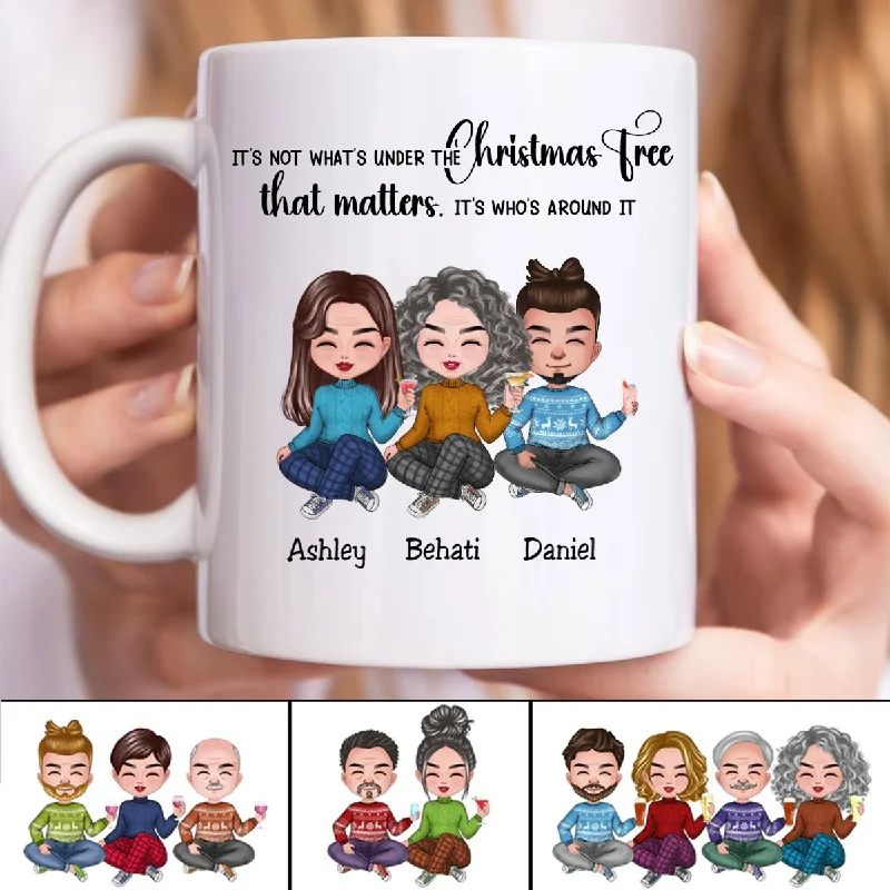 Friends - Best Friends Around The Christmas Tree - Personalized Mug (LH)