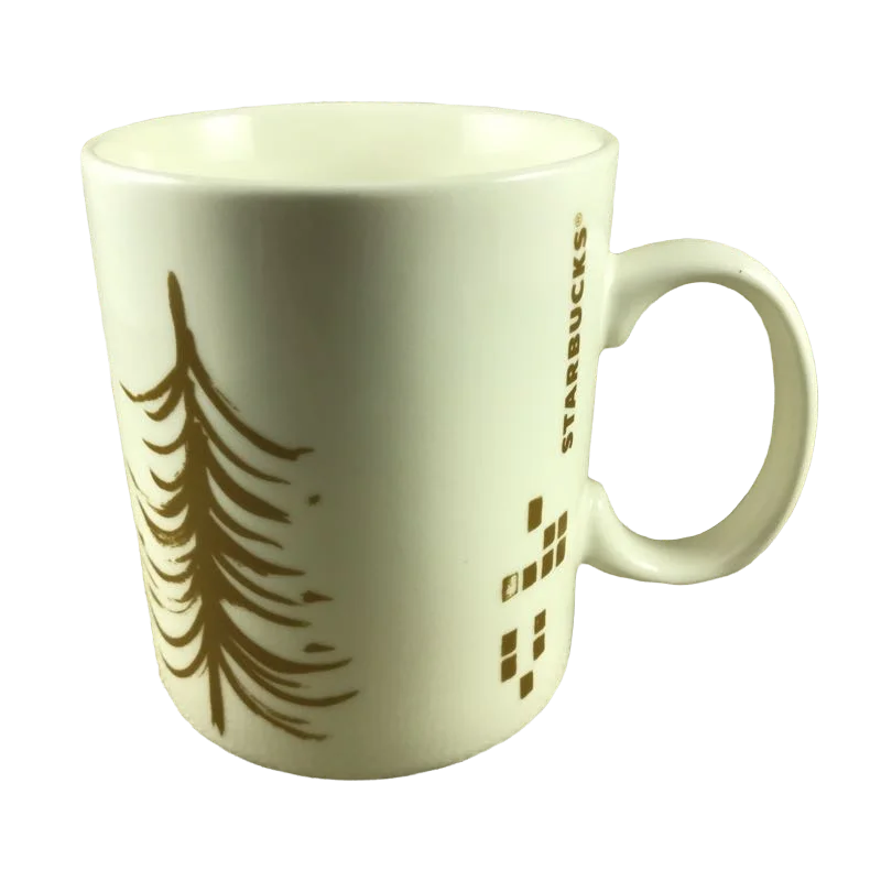 Gold Christmas Tree Mug Starbucks