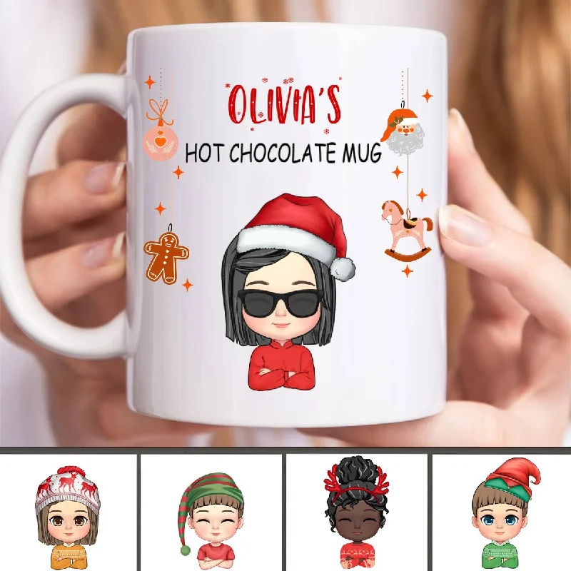 Kids - Hot Chocolate Christmas Mug - Personalized Mug