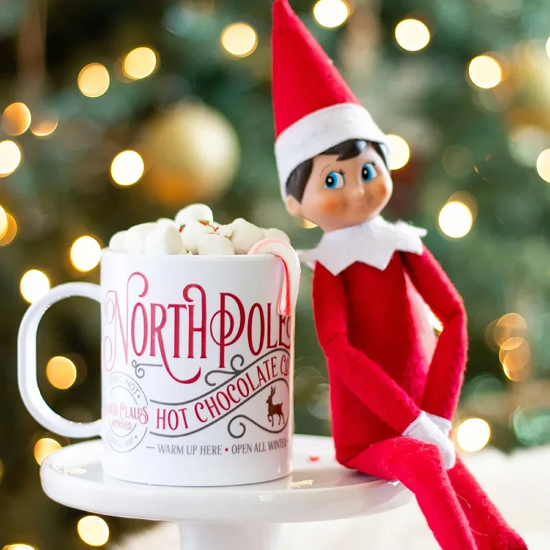 Christmas Hot Chocolate Elf Message Mug