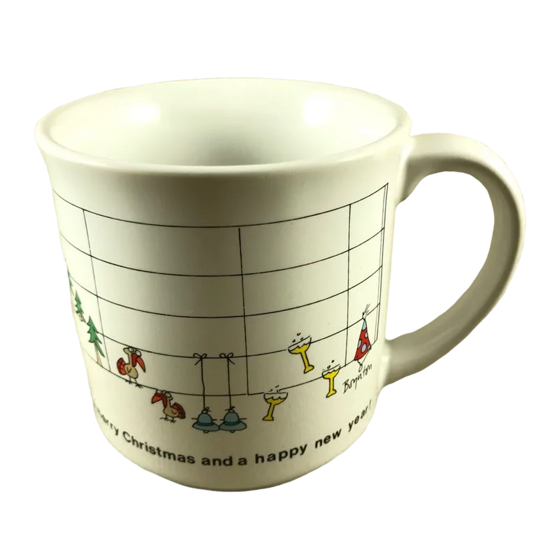 We Wish You A Merry Christmas And A Happy New Year Musical Notes Sandra Boynton Mug Recycled Paper Products