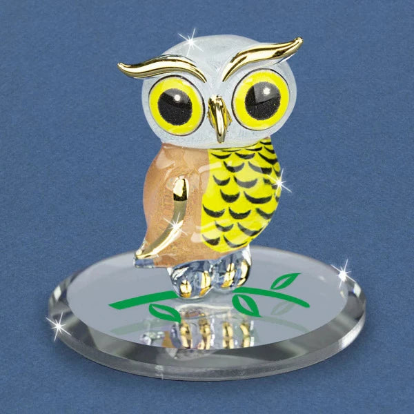 Glass Baron Big Barn-y Owl Figurine