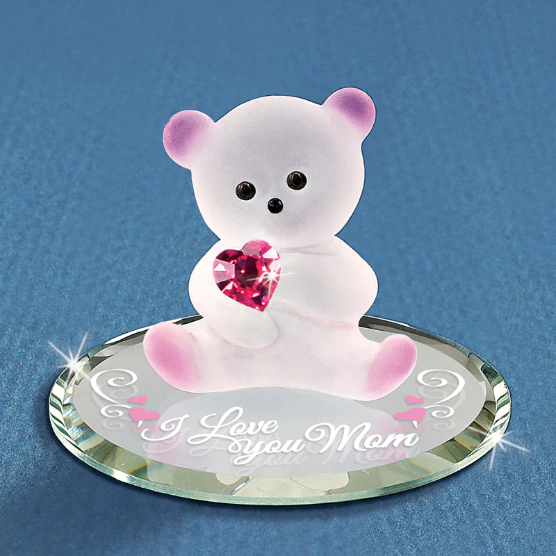 Glass Baron "I Love You Mom" Bear