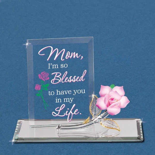 Glass Baron Mom "I'm Blessed" Figurine