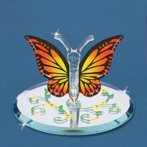 Glass Baron Monarch Butterfly Glass Figurine