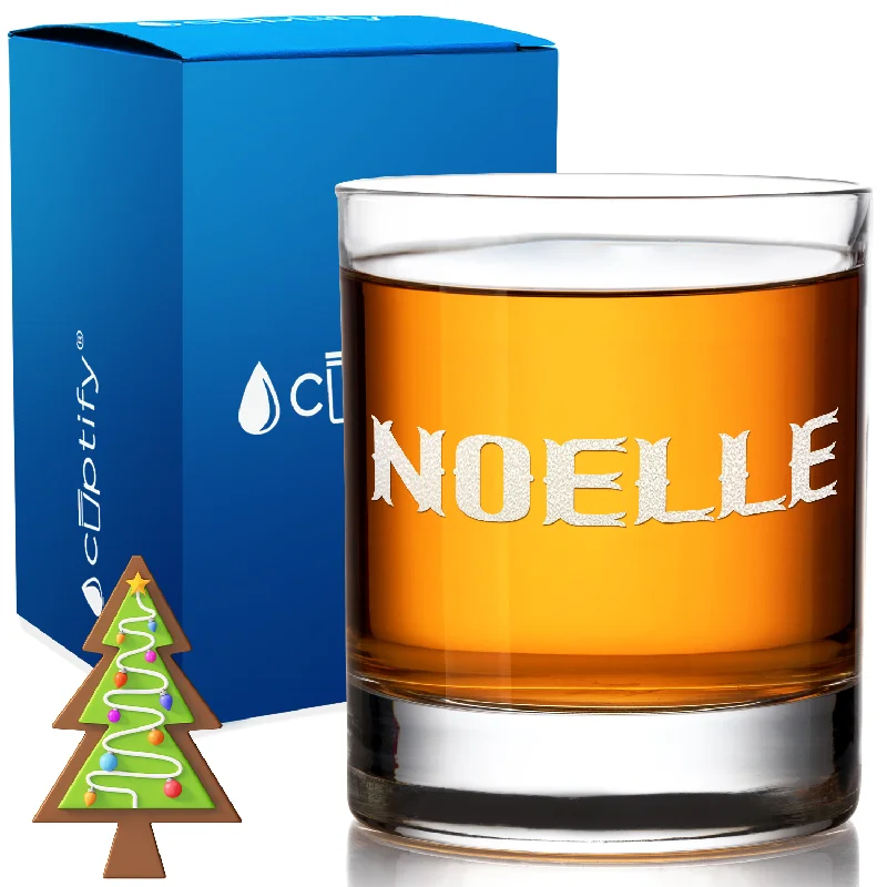 Personalized Calus Christmas Style 10.25oz Whiskey Glass