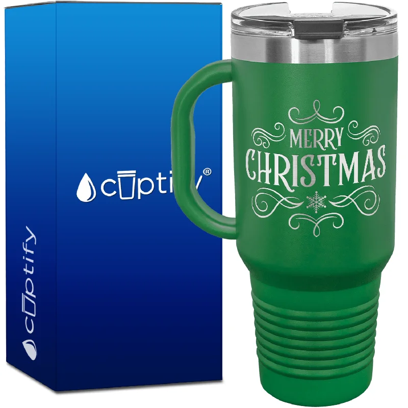 Merry Christmas 40oz Travel Mug