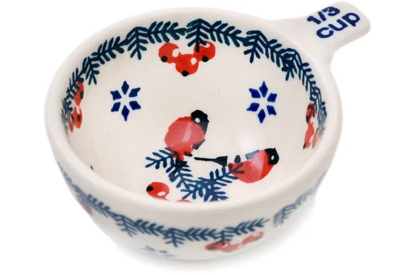 2 oz 1/3 Cup Measuring Cup - Winter Bullfinch