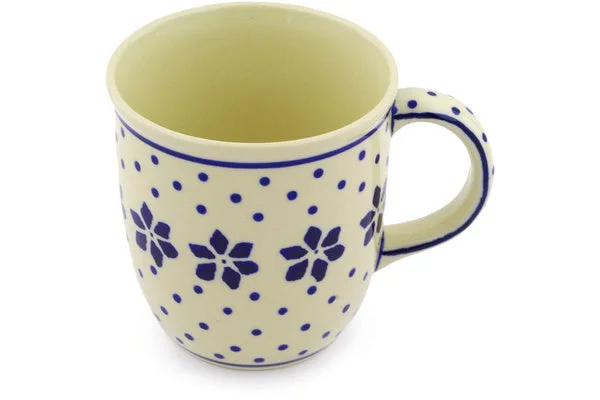 12 oz Mug - Snowflake Polka Dot