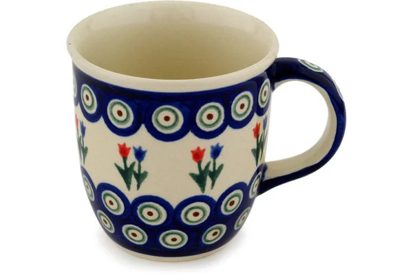 12 oz Mug - Tulip Pair Peacock