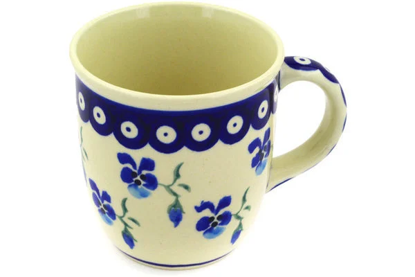 12 oz Mug - Cobalt Pansy