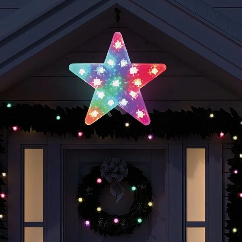 15" Flashing LED Christmas Star Lighted Decoration