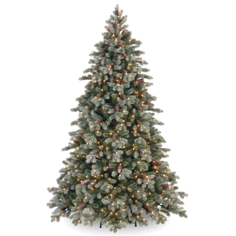 3 ft. Pre-Lit Frosted Colorado Spruce Tree with Warm White LED Lights