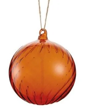 4" Cinnamon Ball Ornament Set Of 6