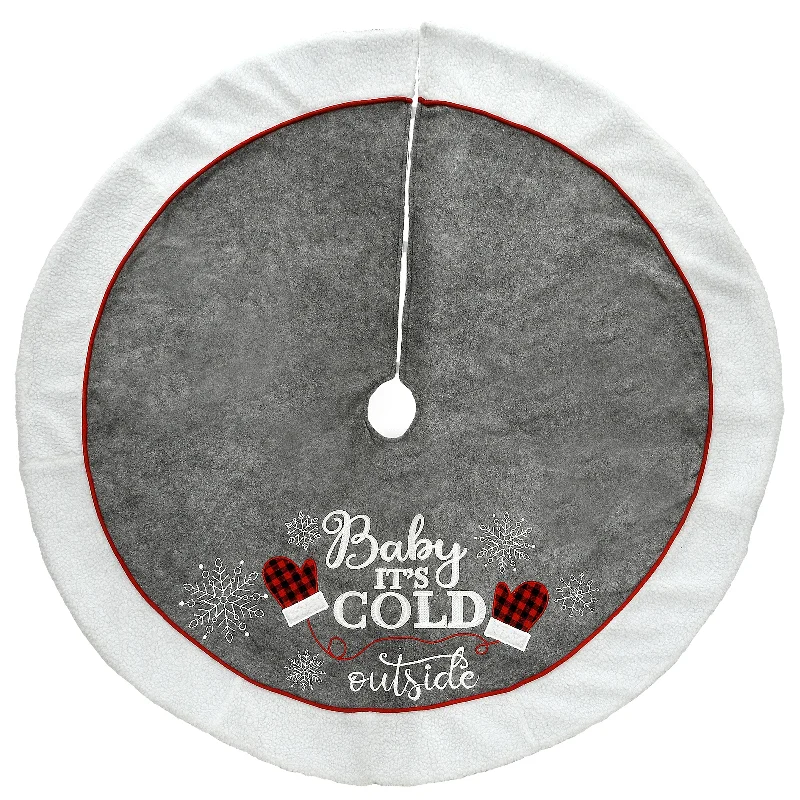 48 in. “Baby its Cold Outside in. Tree Skirt