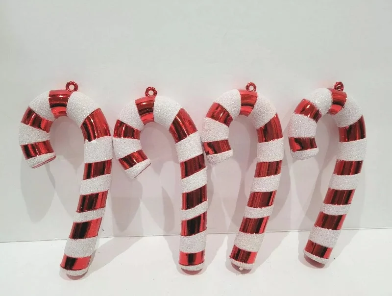 5.25" Candy Cane Ornaments Pack Of 12