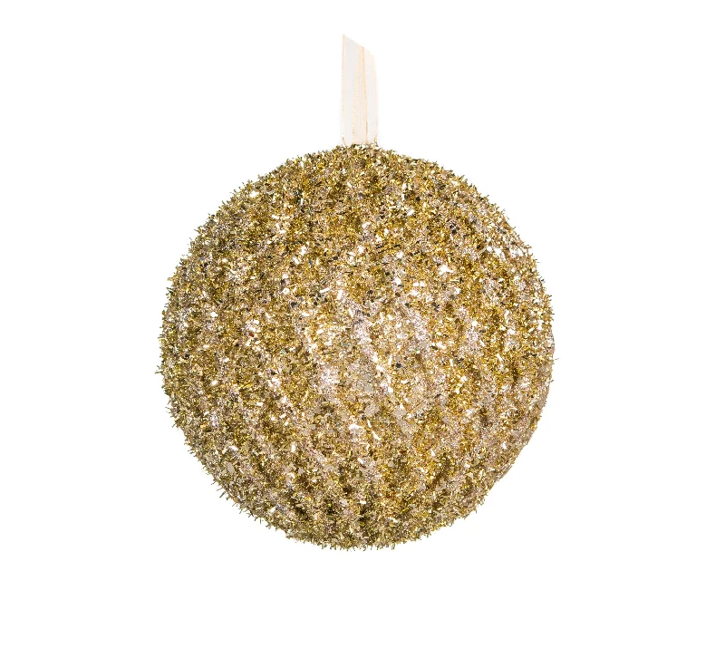 6" Celline Net Ball Ornament Set Of 6