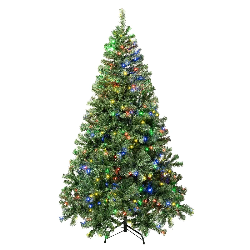 6 ft. Pre-Lit Sagamore Tree with Multi LED Lights