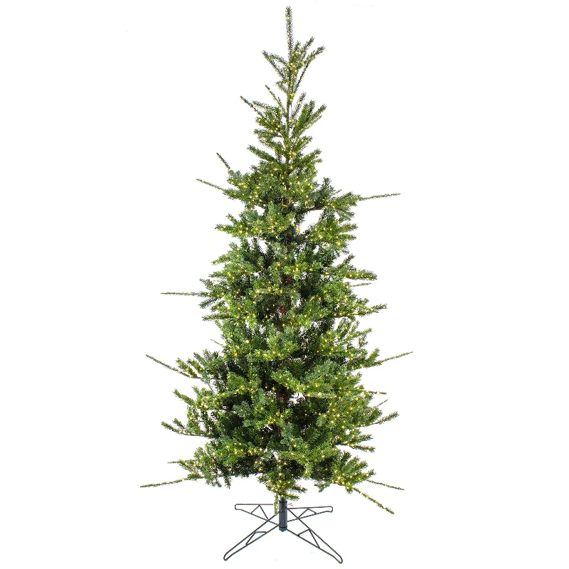 7.5 ft. Pre-Lit Lark Pine Medium Tree with Warm White LED Rice Lights