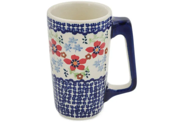 8 oz Mug - Red Flower Meadow