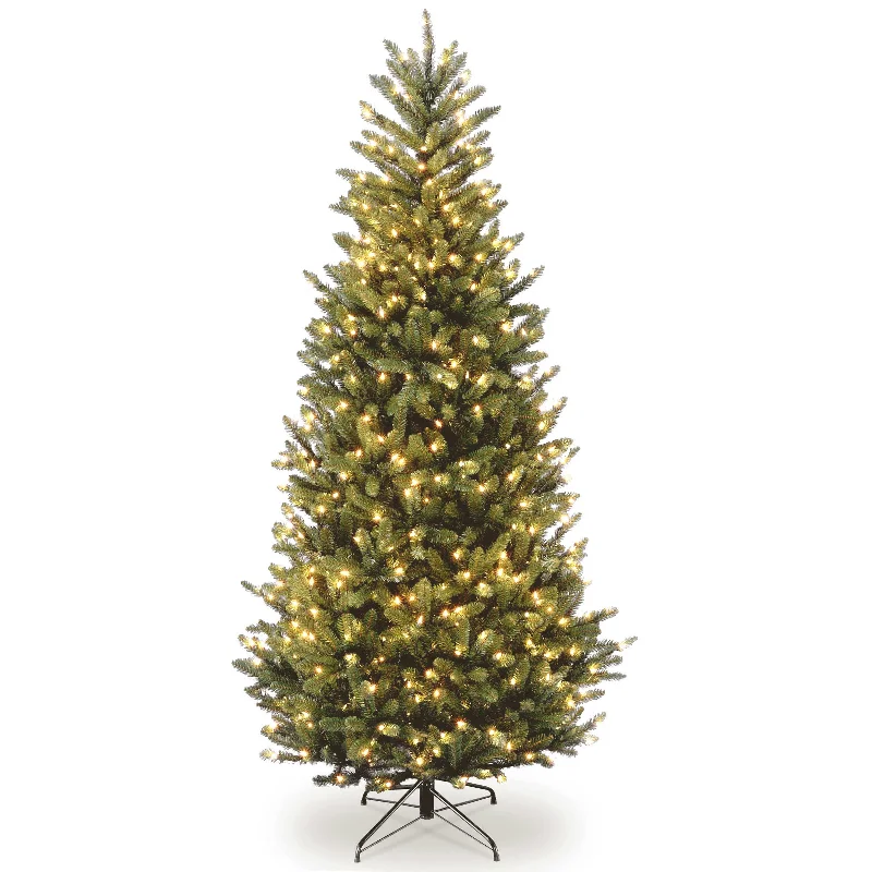 9 ft. Pre-Lit Natural Fraser Fir Slim Tree with Clear Lights