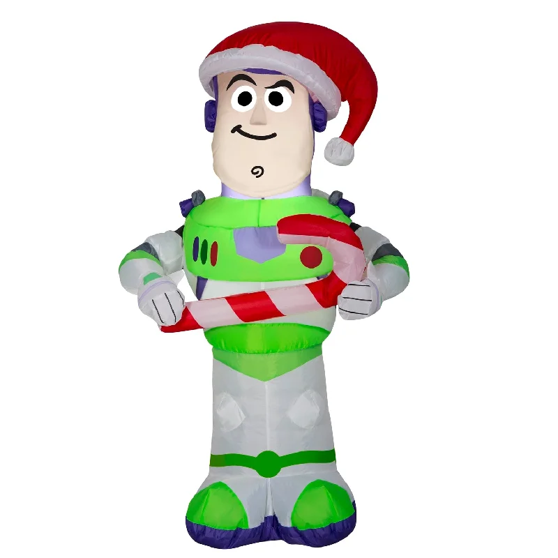 Airblown® Inflatable Disney's Toy Story™ Buzz Lightyear Holding a Candy Cane