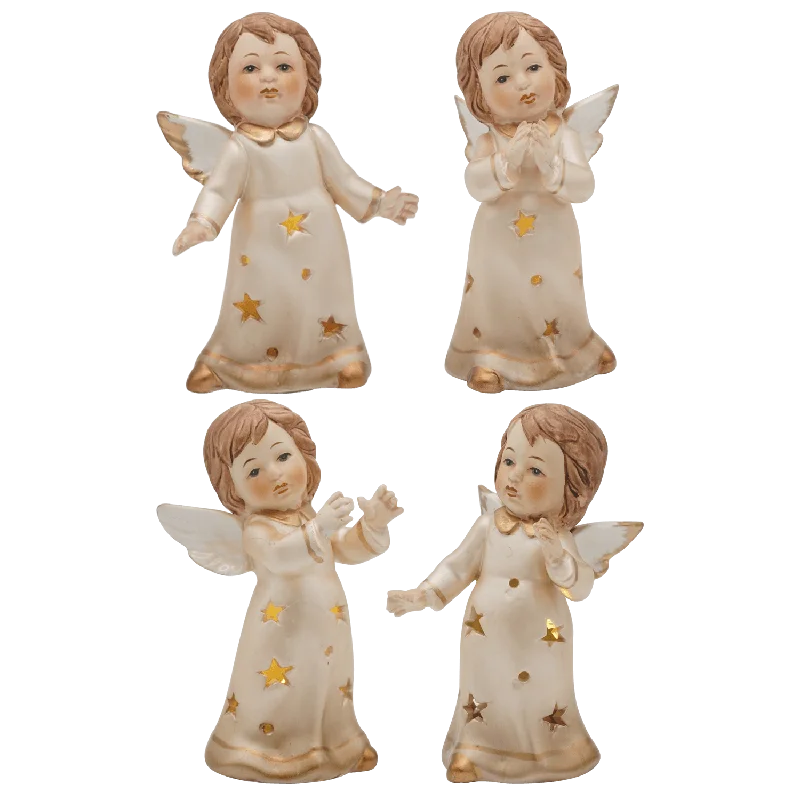 ANGEL DECORATIONS WITH LED LIGHT - RESIN