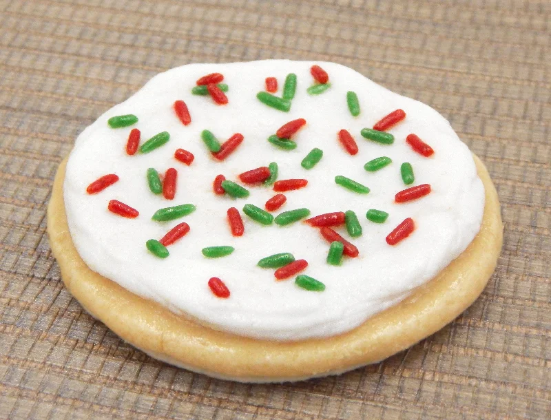 Christmas Glass White Sugar Cookie with Sprinkles (76-213WHN)