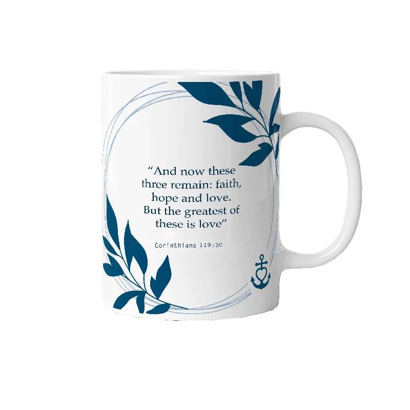 CORINTHIANS 13:13 QUOTE - SOUVENIR MUG