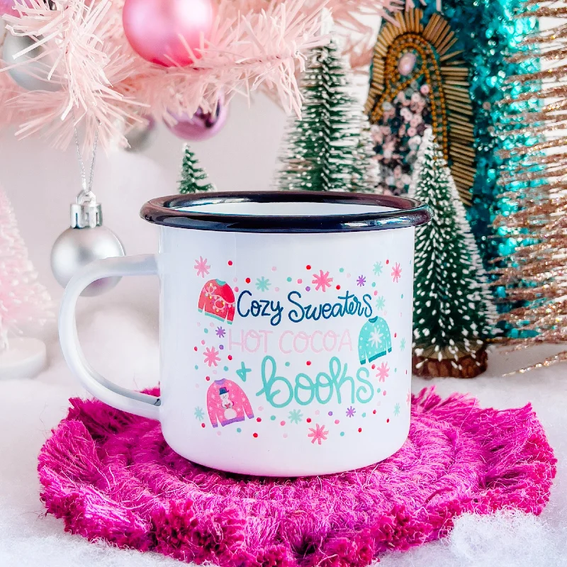 Cozy Sweaters Christmas Campfire Mug