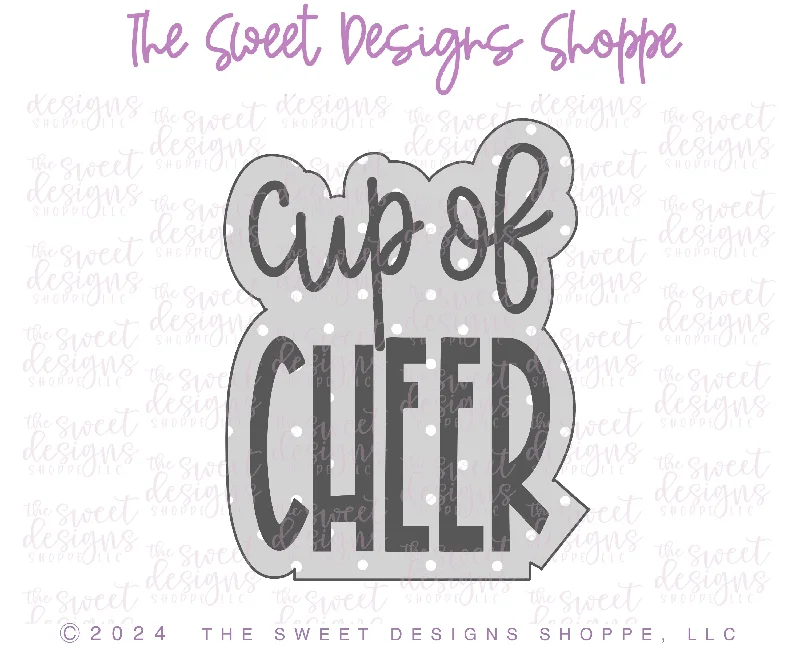 cup of CHEER Plaque - Cookie Cutter