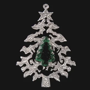 Filigree Christmas Tree with Glass