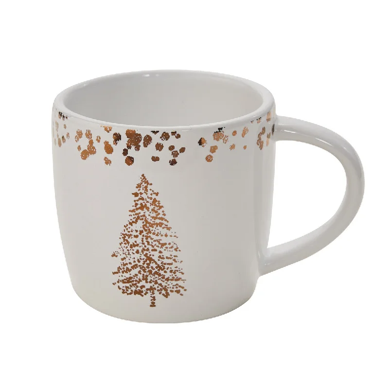 Golden Christmas Mugs - Set of 4 Park Designs