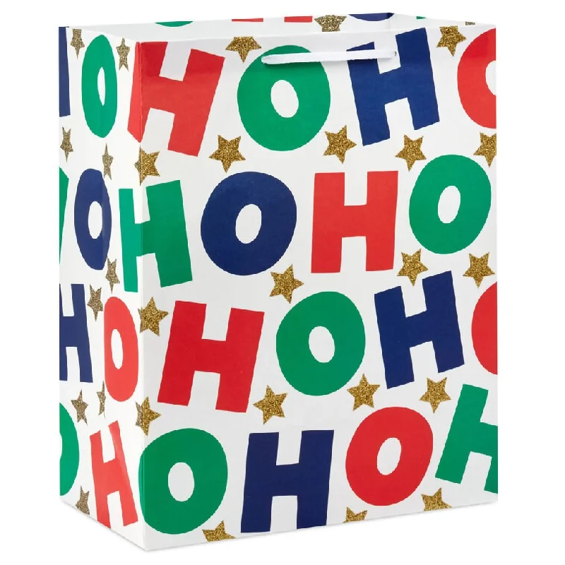 Hallmark : 13" Colorful Ho Ho Ho Large Christmas Gift Bag