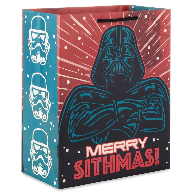 Hallmark : 13" Star Wars™ Darth Vader™ Merry Sithmas Large Holiday Gift Bag