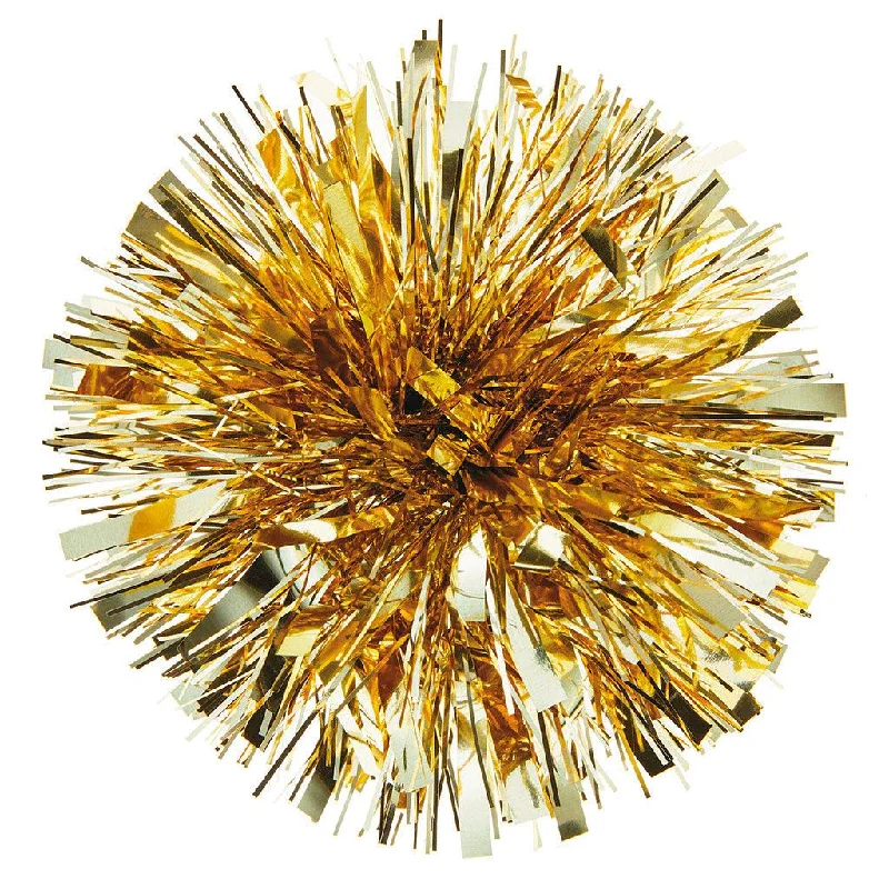 Hallmark : 5.5" Gold Metallic Pom-Pom Gift Bow