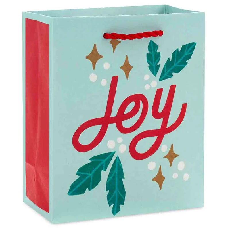 Hallmark : 6.5" Joy on Mint Small Christmas Gift Bag