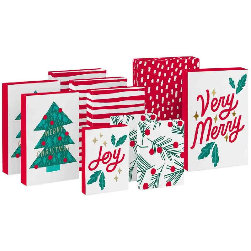 Hallmark : Very Merry 10-Pack Assortment Christmas Gift Boxes