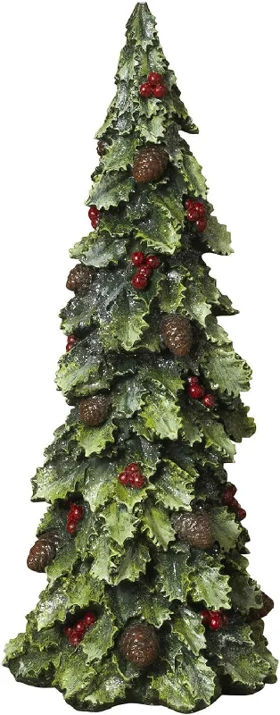 17.7" Holly Berry Tree Decoration