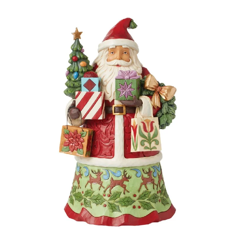 Jim Shore : Santa with Gifts Bags Figurine