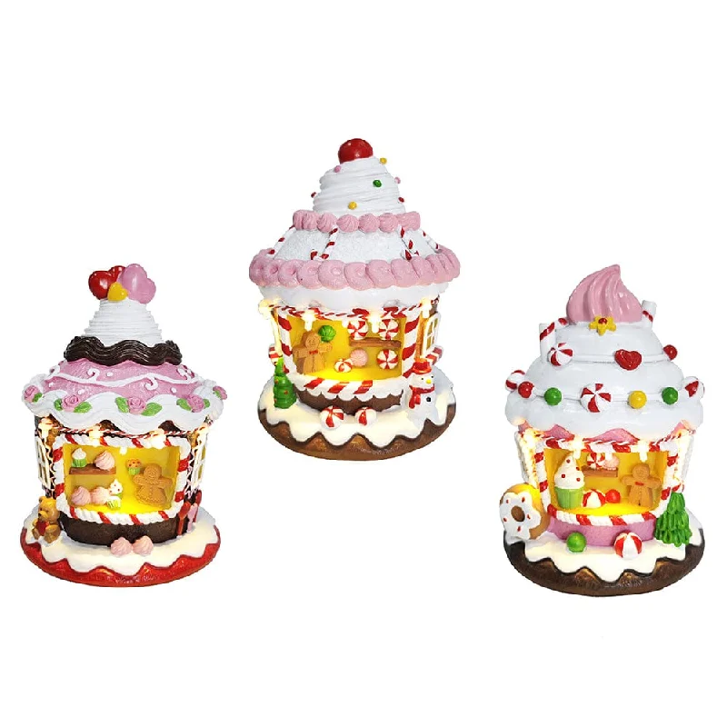 LED Frosted Gingerbread Cupcake Asst USB