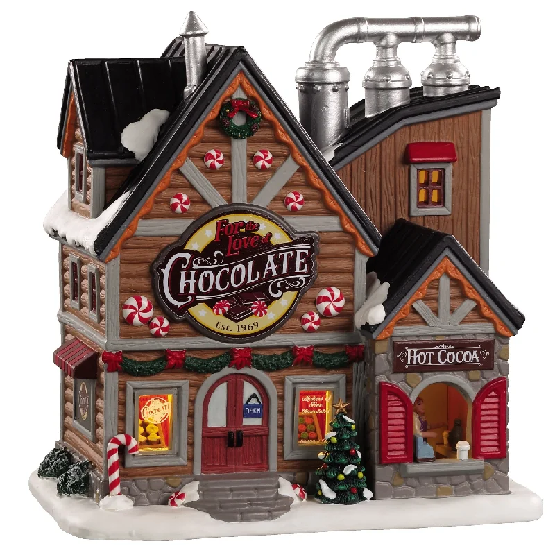 Lemax Vail Village Lighted Building: For the Love of Chocolate Shop #05621