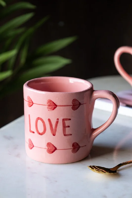 Love Hand-Painted Cappuccino Mug