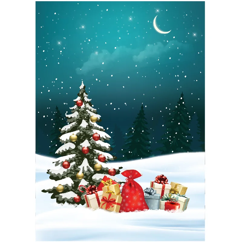 Christmas:  Gifts Poster        -   Removable     Adhesive Decal