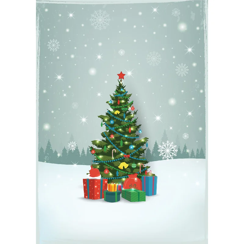 Christmas:  Lots of Gifts Poster        -   Removable     Adhesive Decal