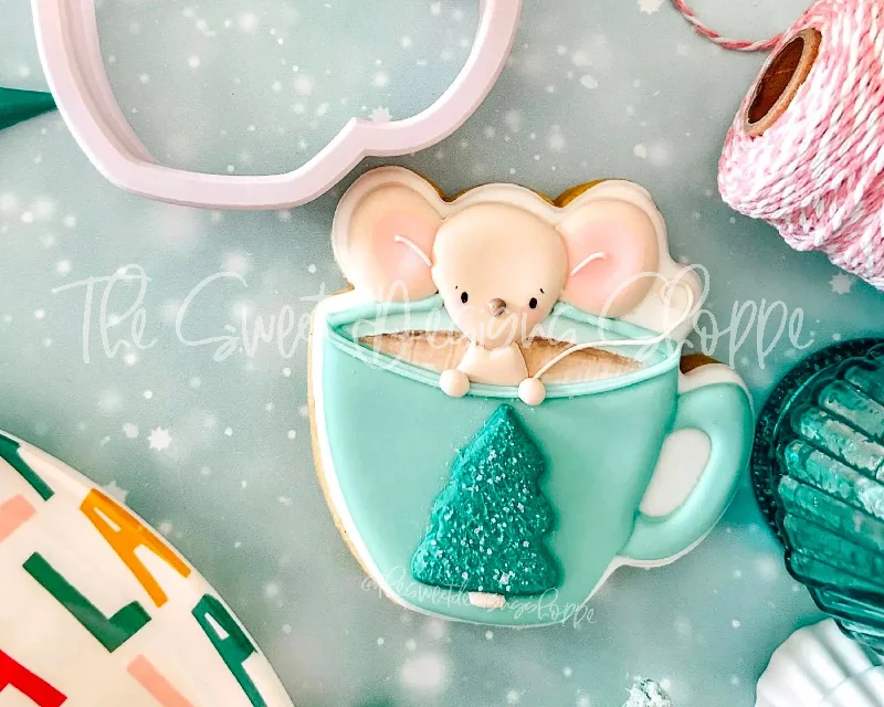 Mouse in Tea Cup - Cookie Cutter