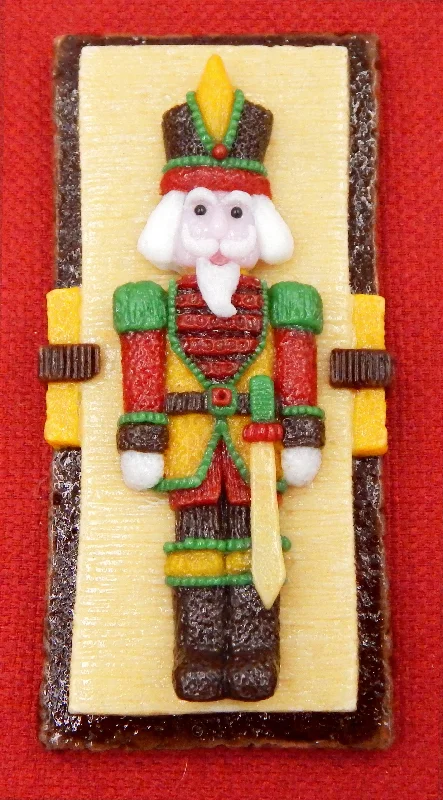 Nutcracker Swordsman Collectible Glass Christmas Cookie Treat (78-301)