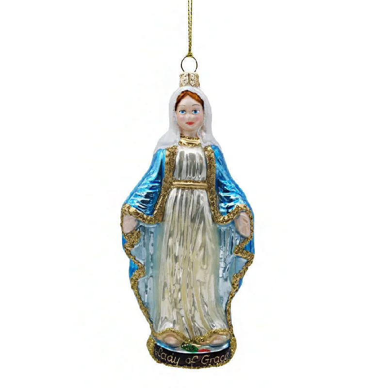 OUR LADY OF GRACE - CHRISTMAS TREE DECORATION - GLASS