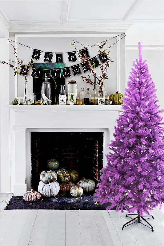 Purple Canadian Pine Halloween Tree